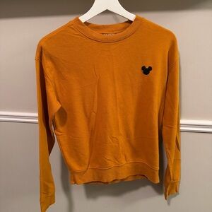 H&M Disney Crewneck Sweatshirt – XS – Mustard Orange